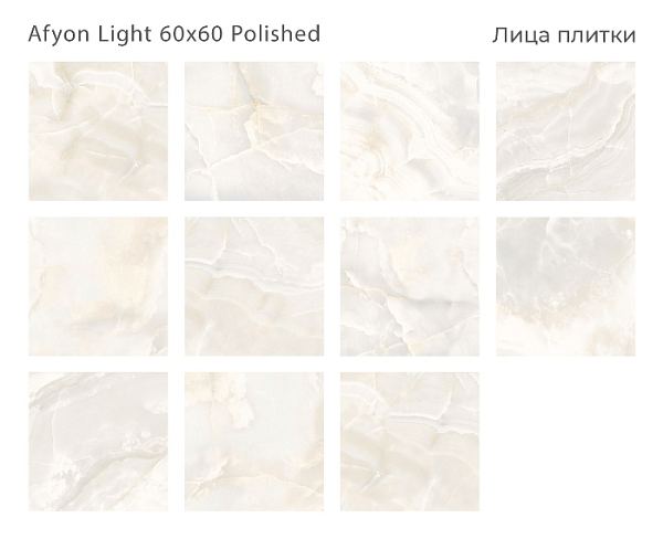 Керамический гранит Afyon Light Polished 60x60 в Уфе — купить с доставкой | Nova