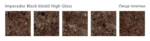 Керамический гранит Imperador Black High Gloss 60x60 в Уфе — купить с доставкой | Nova
