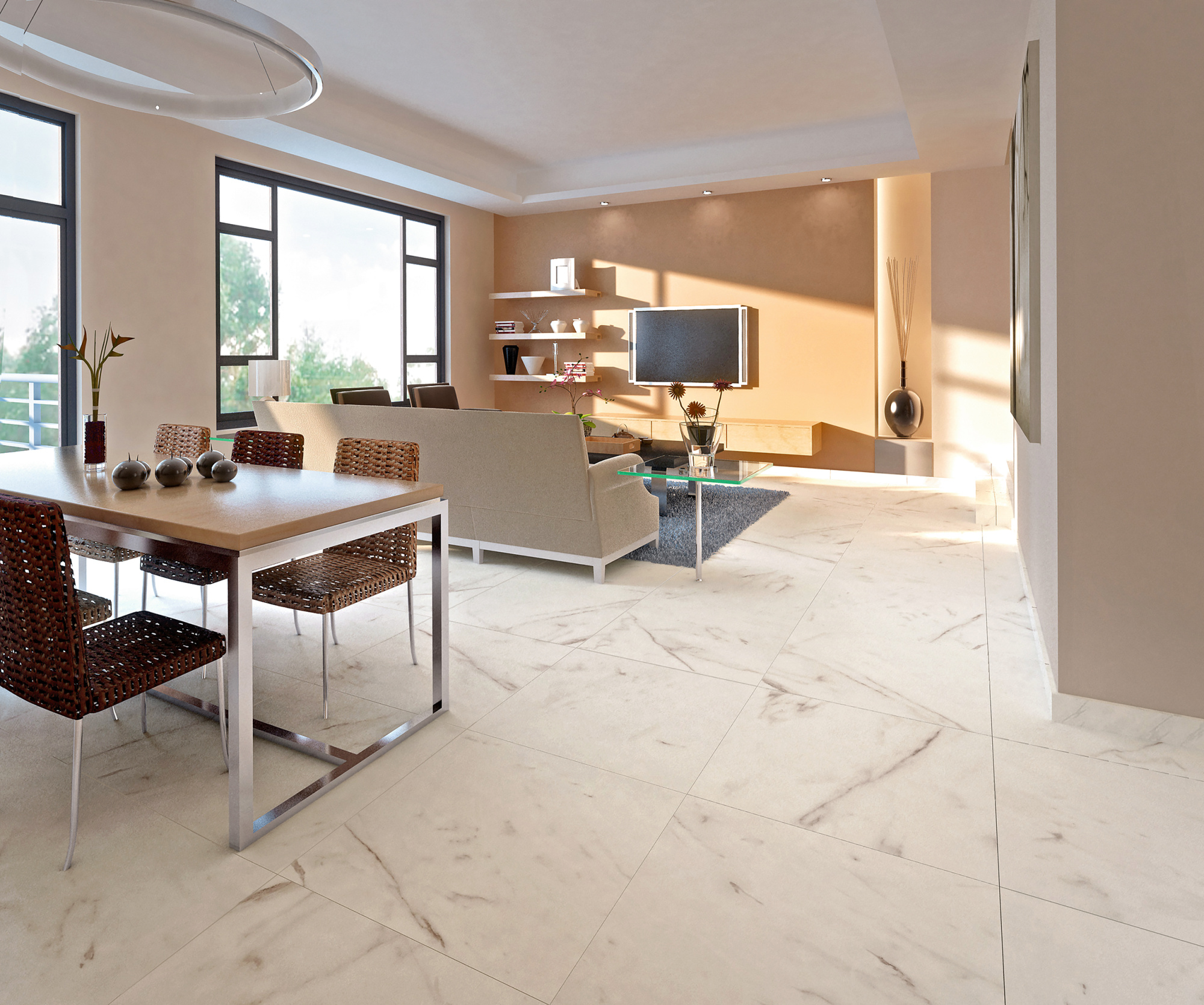 Керамический гранит Гранитея Пайер G282MR бежевый матовый 1200x600x10