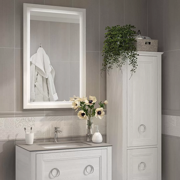 Керамическое панно Kerama Marazzi Тассо HGD\A572\17X\11037R белый матовый обрезной 60х60 (из 17 частей разного размера-10×10, 10×20 и 20×20 см) в Уфе — купить с доставкой | Nova
