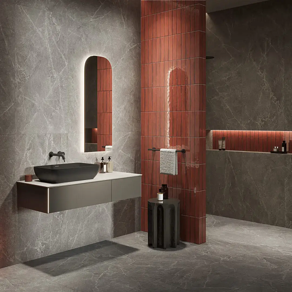 Керамический гранит Kerama Marazzi Эстерель KM6012G0841R серый темный матовый обрезной 60x119,5x0,9 в Уфе — купить с доставкой | Nova
