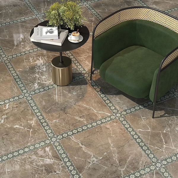 Керамический гранит Kerama Marazzi Серенада SG654122R бежевый темный лаппатированный обрезной 60х60 в Уфе — купить с доставкой | Nova