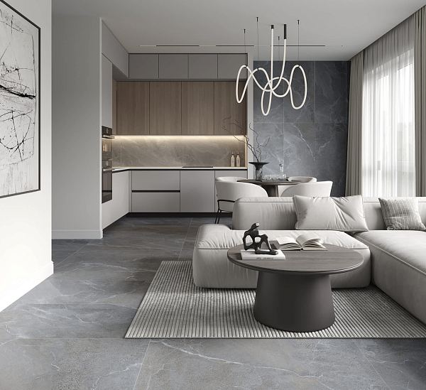 Керамический гранит Lasselsberger Ceramics Гроза 6461-0424 60х60 серый в Уфе — купить с доставкой | Nova