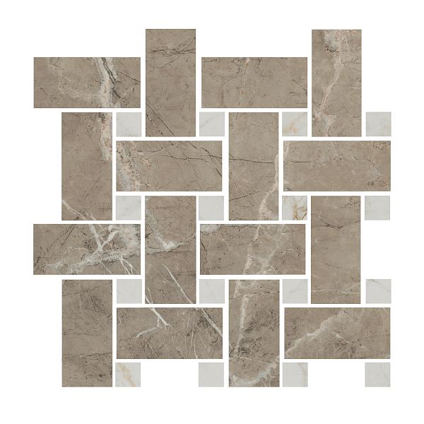 Керамический декор Kerama Marazzi Серенада T038\SG6541 бежевый темный лаппатированный мозаичный 32x32 в Уфе — купить с доставкой | Nova