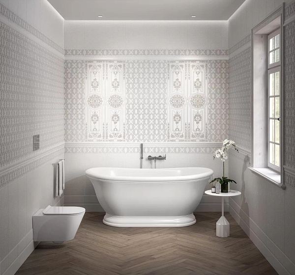 Керамическая плитка Kerama Marazzi 11249R Флориан 2 белый матовый обрезной 30х60 в Уфе — купить с доставкой | Nova