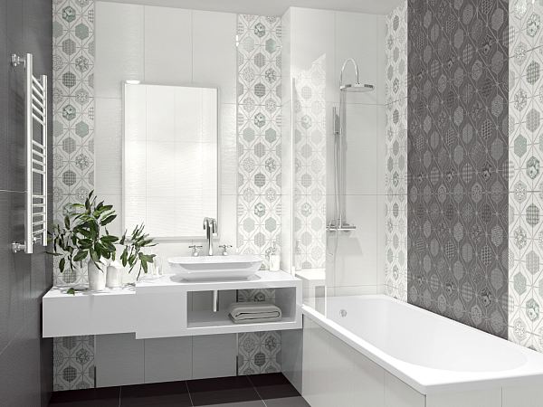 Керамический декор Azori Devore Gris Geometria 31,5x63,0 в Уфе — купить с доставкой | Nova