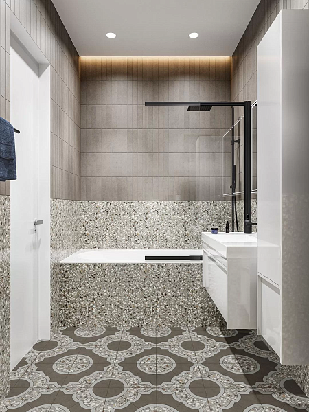 Керамическая плитка Kerama Marazzi Амстердам 26304 коричневый светлый матовый 6x28,5 в Уфе — купить с доставкой | Nova