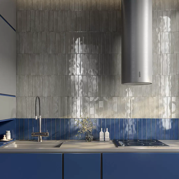 Керамическое панно Kerama Marazzi Мажорель KMP3STA004RN6X серый глянцевое (из 6 частей 6х28.5) 36x28.5 в Уфе — купить с доставкой | Nova