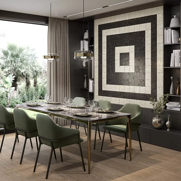 Керамический декор Kerama Marazzi Агдаль 3 KMD2SFD004BN бежевый светлый глянцевый структура 15x15x0,9 в Уфе — купить с доставкой | Nova