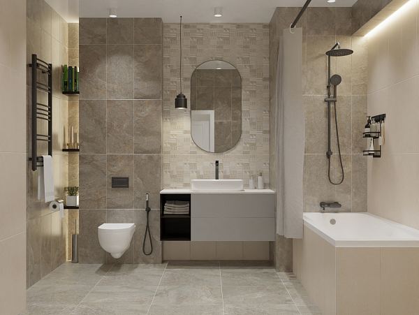 Керамический декор Azori Stone Geometria 315x630 в Уфе — купить с доставкой | Nova