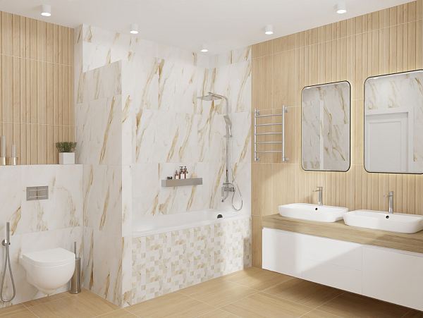 Керамическая плитка Azori Rustic Beige Struttura 315x630 в Уфе — купить с доставкой | Nova
