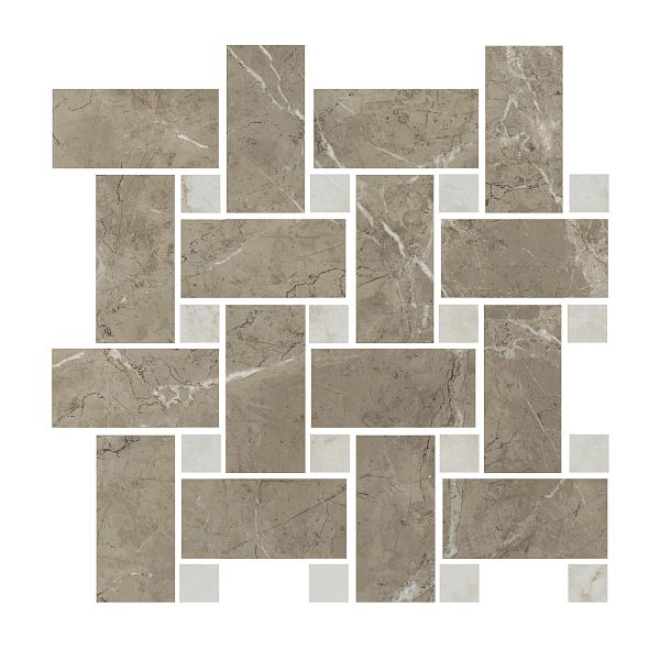 Керамический декор Kerama Marazzi Серенада T038\SG6541 бежевый темный лаппатированный мозаичный 32x32 в Уфе — купить с доставкой | Nova