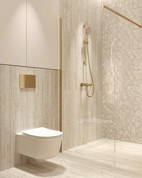 Керамический гранит Kerama Marazzi Про Травертин KM6012G1071R20 бежевый матовый обрезной 60x119,5x2 в Уфе — купить с доставкой | Nova