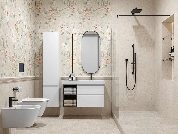 Керамическое панно Kerama Marazzi Риккарди AZ\A051\2X\14059R бежевый матовый обрезной 80x120 в Уфе — купить с доставкой | Nova