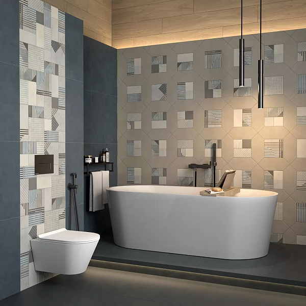 Керамическое панно Kerama Marazzi Тассо HGD\A571\17X\11037R микс матовый обрезной 60х60 (из 17 частей разного размера-10×10, 10×20 и 20×20 см) в Уфе — купить с доставкой | Nova