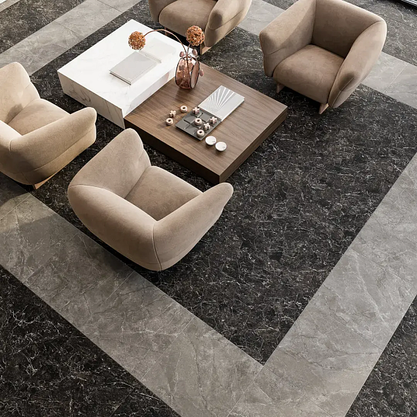 Керамический гранит Kerama Marazzi Марсель KM6060G0971R черный матовый обрезной 60x60x0,9 в Уфе — купить с доставкой | Nova
