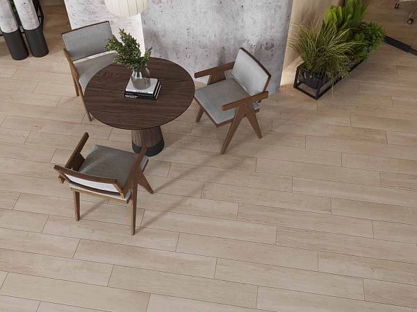 Керамический гранит Estima Софт Вуд SF02 Creamy неполированный 19,4х120 в Уфе — купить с доставкой | Nova