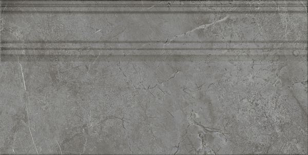 Керамический плинтус Kerama Marazzi Риальто FME031R серый темный глянцевый обрезной 20x40 в Уфе — купить с доставкой | Nova