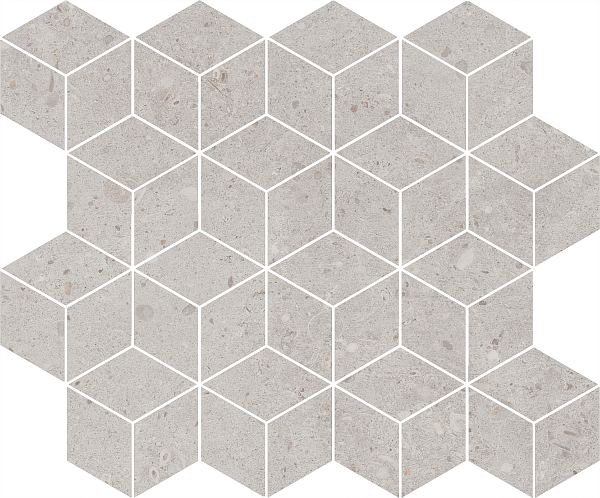 Керамический декор Kerama Marazzi Риккарди T017/14053 мозаичный серый светлый матовый 45x37,5 в Уфе — купить с доставкой | Nova