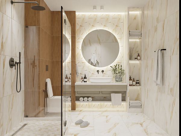 Керамический декор Azori Calacatta Royal Style 315x630 в Уфе — купить с доставкой | Nova