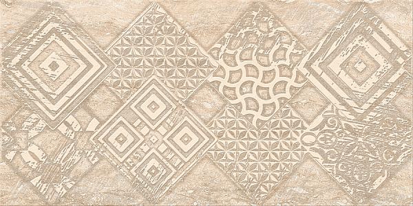Керамический декор Azori Ascoli Beige Geometria 315x630 в Уфе — купить с доставкой | Nova