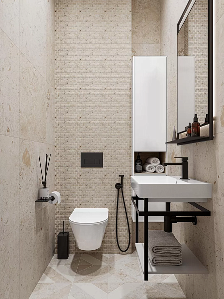 Керамогранитная мозаика Kerama Marazzi Про Лаймстоун Антика MBD013 1 бежевый матовый  32х30 в Уфе — купить с доставкой | Nova
