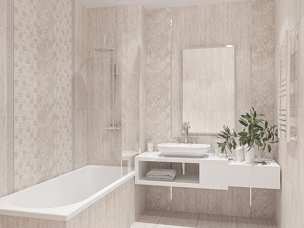 Керамический декор Azori Ascoli Grey Geometria 315x630 в Уфе — купить с доставкой | Nova