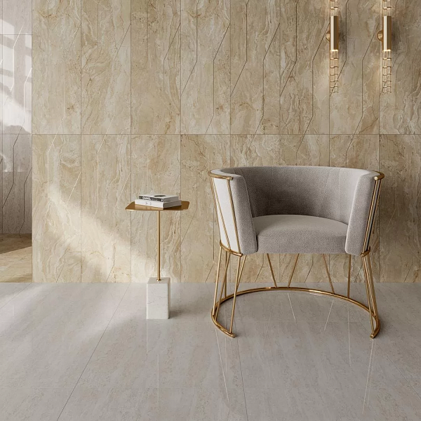 Керамический гранит Kerama Marazzi Эвора SG647622R бежевый светлый лаппатированный обрезной 60x60 в Уфе — купить с доставкой | Nova