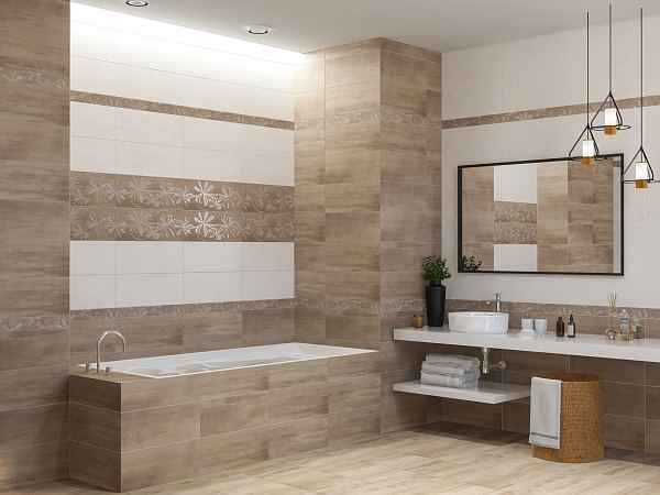 Керамический бордюр Azori Sonnet Beige Flower 50,5x6,2 в Уфе — купить с доставкой | Nova