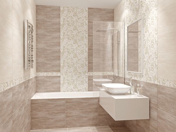 Керамический декор Azori Pandora Crema Orient 315x630 в Уфе — купить с доставкой | Nova