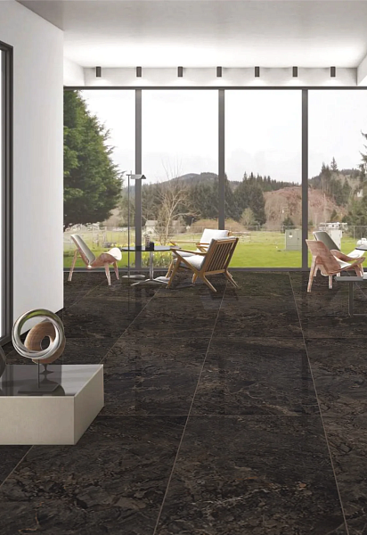 Керамический гранит Maimoon Ceramica MAXIMA BLACK PG 80x160 в Уфе — купить с доставкой | Nova