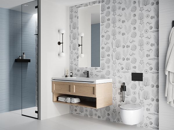 Керамическая плитка Gracia Сeramica Monocolor sugar blue wall 01 в Уфе — купить с доставкой | Nova
