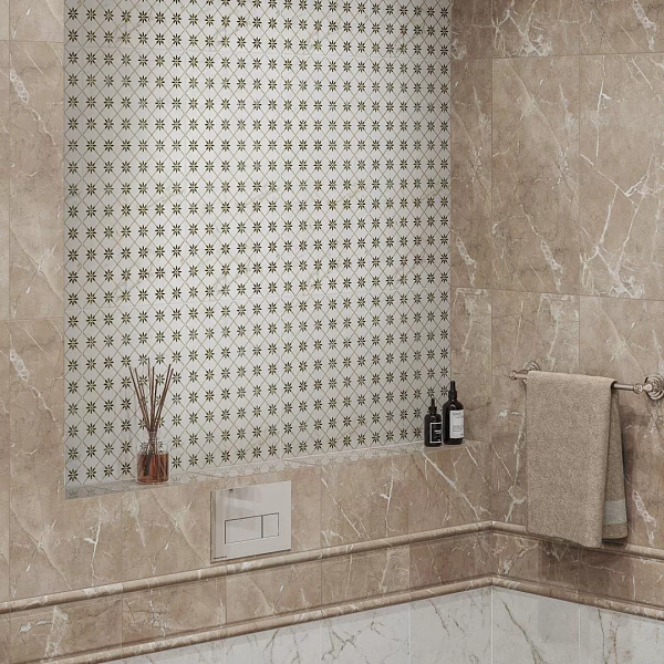 Керамическая плитка Kerama Marazzi Серенада 11245R бежевый темный глянцевый обрезной 30х60 в Уфе — купить с доставкой | Nova