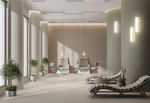 Керамическая плитка Kerama Marazzi Медина 2 KM26369 бежевая светлая матовая структура 6x28.5 в Уфе — купить с доставкой | Nova