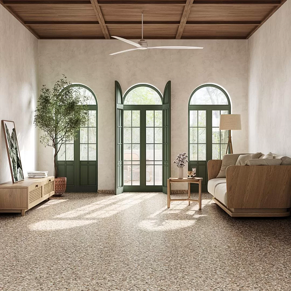 Керамический гранит Kerama Marazzi Бричиола SG653322R бежевый лаппатированный обрезной 60х60 в Уфе — купить с доставкой | Nova