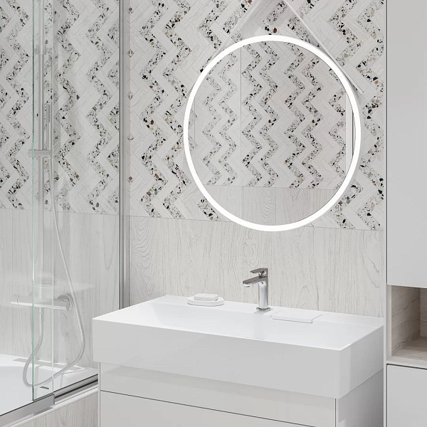 Керамический гранит Kerama Marazzi Монтиони SG526820R белый матовый обрезной 20х119,5 в Уфе — купить с доставкой | Nova