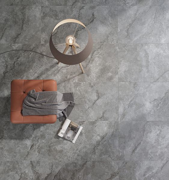 Керамический гранит Lasselsberger Ceramics Оттепель 6461-0422 60х60 серый в Уфе — купить с доставкой | Nova