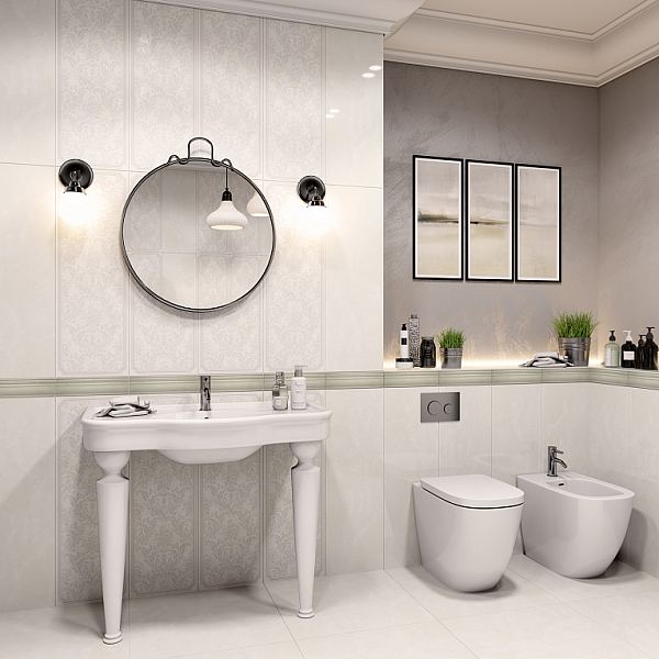 Керамическая плитка Saphie white wall 01 в Уфе — купить с доставкой | Nova