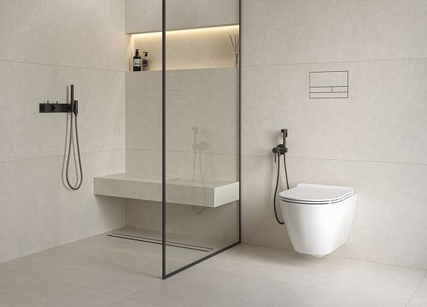 Керамический гранит Kerranova Наедине Молочный K-2150/SR 600x1200x10 структурированный в Уфе — купить с доставкой | Nova