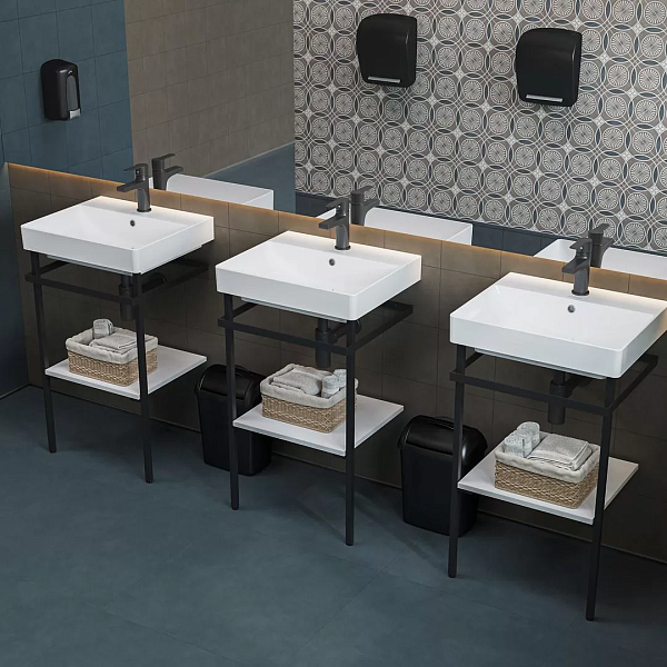 Керамический гранит Kerama Marazzi Про Чементо DD642020R синий темный матовый обрезной 60х60 в Уфе — купить с доставкой | Nova