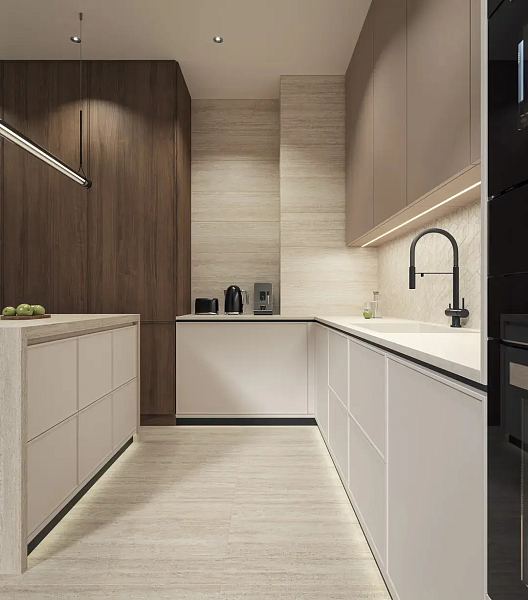 Керамическая плитка Kerama Marazzi Про Травертин KM3090B0291R бежевый светлый матовый обрезной 30x89,5x0,9 в Уфе — купить с доставкой | Nova
