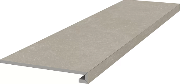 Керамическая ступень Kerama Marazzi Касабланка KM6012G0201RGCF клееная фронтальная HP серая светлая матовая обрезная 33x119.5x0.9 в Уфе — купить с доставкой | Nova