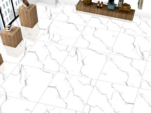 Керамический гранит Maimoon Ceramica Glossy Gemini White PG 60x60 в Уфе — купить с доставкой | Nova