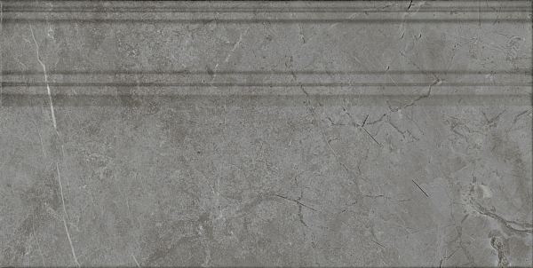 Керамический плинтус Kerama Marazzi Риальто FME031R серый темный глянцевый обрезной 20x40 в Уфе — купить с доставкой | Nova