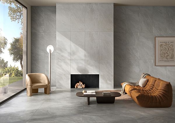 Керамический гранит Vitra СлэйтСтоун Серый Матовый R10B 60х120 K958016R в Уфе — купить с доставкой | Nova