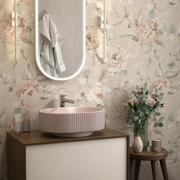 Керамическое панно Kerama Marazzi Риккарди AZ\A051\2X\14059R бежевый матовый обрезной 80x120 в Уфе — купить с доставкой | Nova