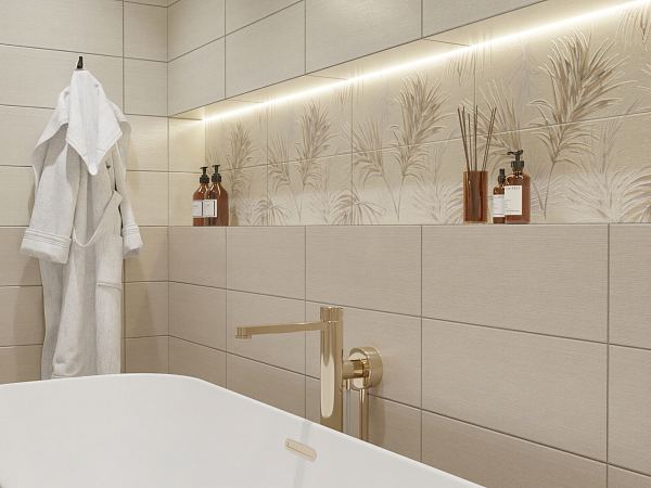 Керамическая плитка Azori Veneziano Beige 20,1 х 50,5 в Уфе — купить с доставкой | Nova