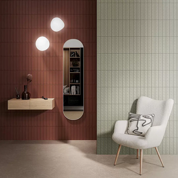 Керамическая плитка Kerama Marazzi Медина 1 KM26392 зеленая матовая структура 6x28.5 в Уфе — купить с доставкой | Nova