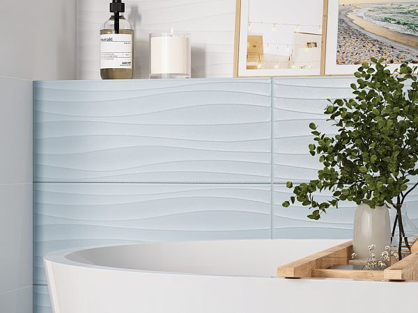 Керамическая плитка Gracia Сeramica Monocolor sugar blue wall 01 в Уфе — купить с доставкой | Nova