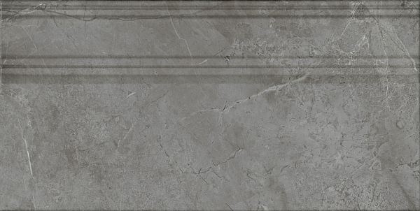 Керамический плинтус Kerama Marazzi Риальто FME031R серый темный глянцевый обрезной 20x40 в Уфе — купить с доставкой | Nova